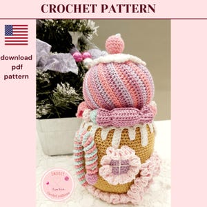 Christmas Candy House crochet pattern, Amigurumi Christmas decor
