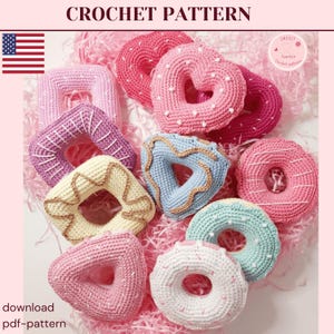 Crochet Donuts Pattern: Dessert Treats Food (PDF Pattern)