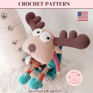 Reindeer Crochet Pattern: Christmas Amigurumi Deer (PDF Pattern)