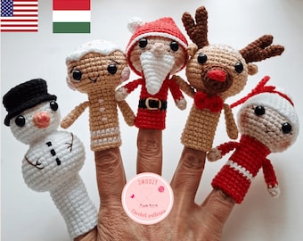 Christmas Finger Puppets Crochet Pattern - Etsy