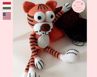 Timmy the Tiger Amigurumi Crochet Pattern (PDF Download)
