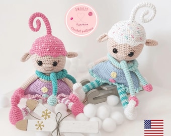 Christmas Elf Crochet Pattern, Amigurumi Elves (PDF Pattern)