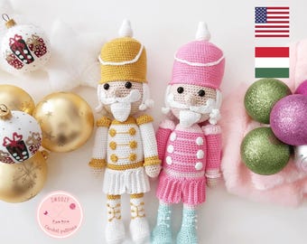Haakpatroon kerstnotenkraker: doe-het-zelfdecoratie (pdf-patroon)