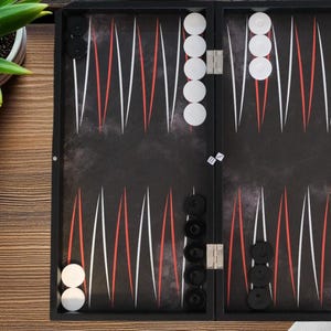 Handmade Luxury Leather Backgammon Set | Premium Wooden Board Game | Unique Gift Idea | Custom Leather Backgammon | Handmade Luxury Game