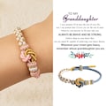 To My Granddaughter Blossom Knot Bracelet,Grandmother & Granddaughter Bracelet,Handwoven Inspirational Bracelet,Birthday Gift,Christmas Gift product logo