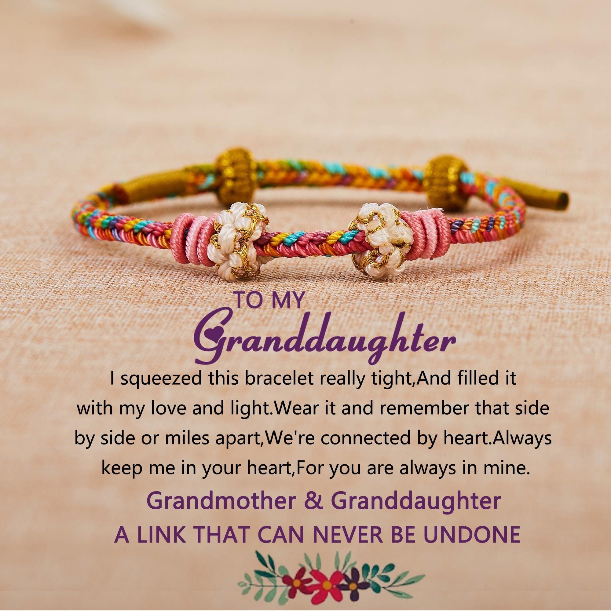 Granddaughter Blossom Knot Bracelet