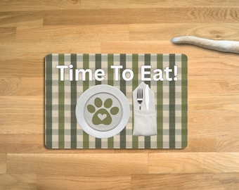 Tapete de comida vibrante para perros y gatos