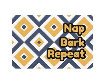 Vibrant Non-Slip Pet Food Feeding Mat, for Dogs & Cats