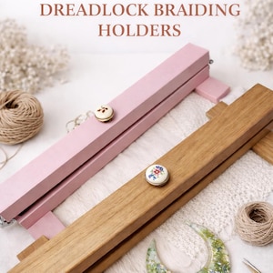 Wooden Dreadlock Tool Stand – 40cm or 50cm – For Faster and Easier Dread Making