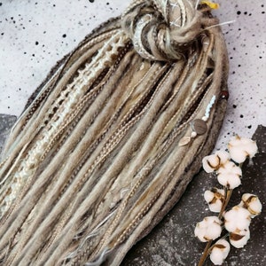 Boho Chic Synthetic Dreadlock Extensions: Blonde Double Ended Dreads & Braids