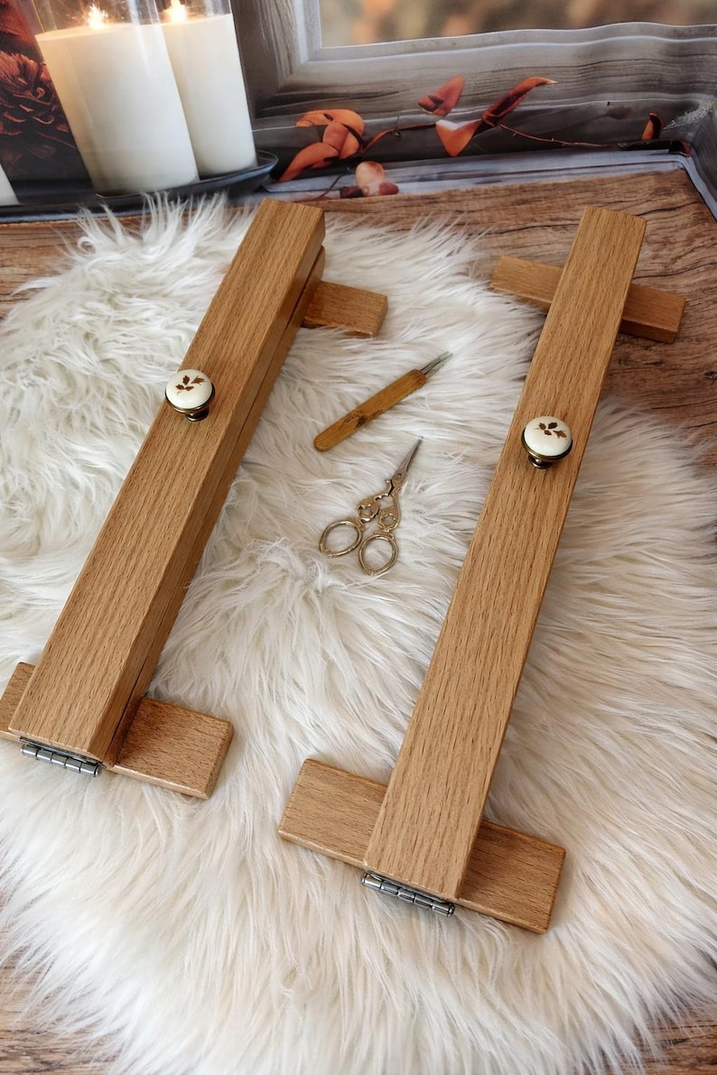 Wooden Dreadlock Tool Stand – 40cm or 50cm – For Faster and Easier Dread Making image 18