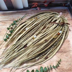 Boho Chic Synthetic Dreads: Blond Dreadlock Extensions