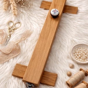 Wooden Dreadlock Tool Stand – 40cm or 50cm – For Faster and Easier Dread Making image 19