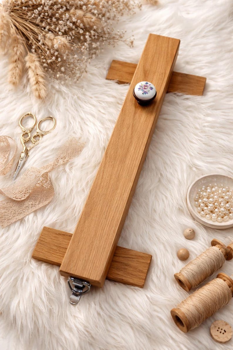 Wooden Dreadlock Tool Stand – 40cm or 50cm – For Faster and Easier Dread Making image 19