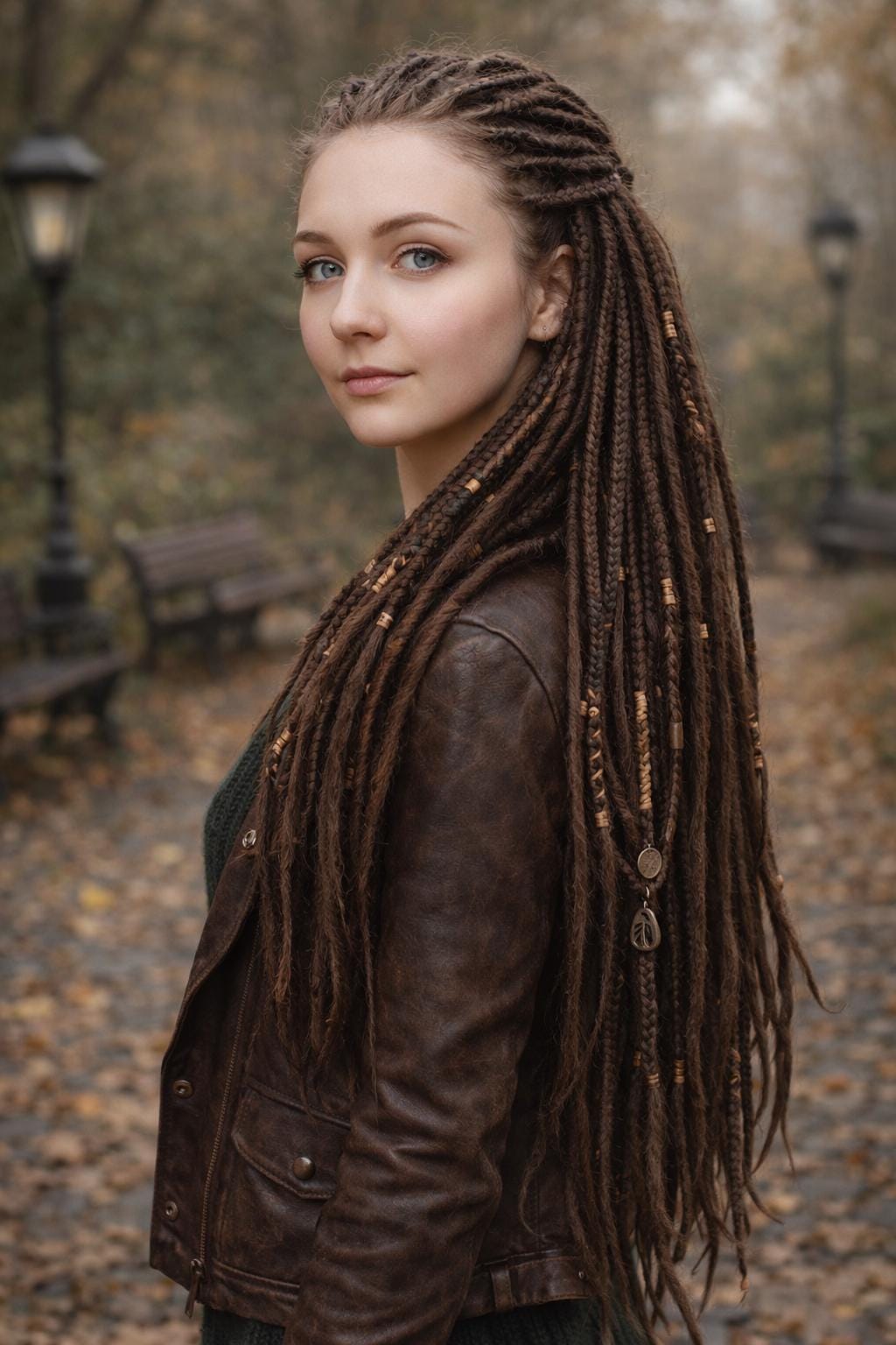 Dark Brown Dreadlock Extensions - Double Ended Synthetic Dreads