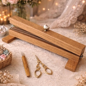 Wooden Dreadlock Tool Stand – 40cm or 50cm – For Faster and Easier Dread Making image 14