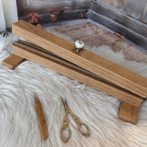 Wooden Dreadlock Tool Stand – 40cm or 50cm – For Faster and Easier Dread Making image 15