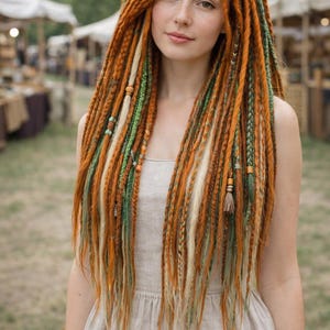 45 18 in blond and green synthetic dreadlocks 2e87856dd99e73950a160942d84468  main image 3