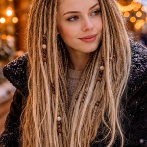 Dirty Blonde Mixed Tones Dreads – DE Synthetic Extensions