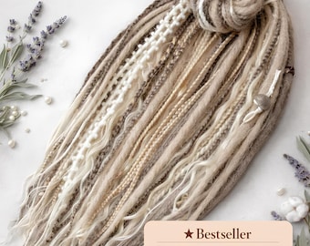 Dirty Blonde Dreads with Loose Curls – Double Ended Blonde Extensions