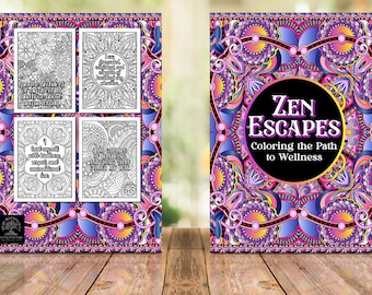 Zen Escapes Adult Coloring Book