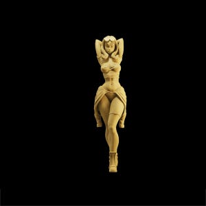 Unpainted Scale Figure 1/35 1/43 1/64 Beach Stylish Girl - 3D Printer Resin - Ideal for Dioramas/Collectibles - 1:64 Scales