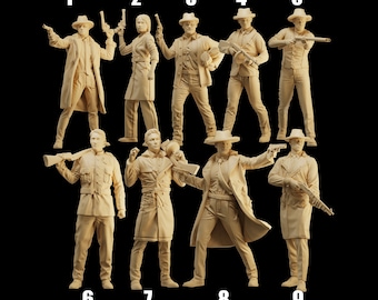 Man Evil Figure HO 1/64 1/18 1/24 1/35 1/43-48 1/72 N-scale GE5 - Etsy