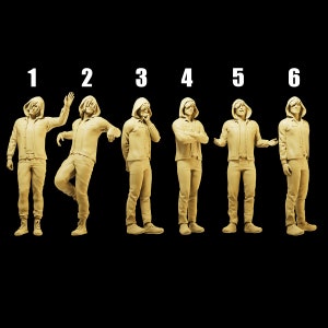 Unpainted Scale Figure 1/35 1/43 1/64 - Man in Hoodie - 3D Printer Resin - Ideal for Dioramas/Collectibles - 1:64 Scales