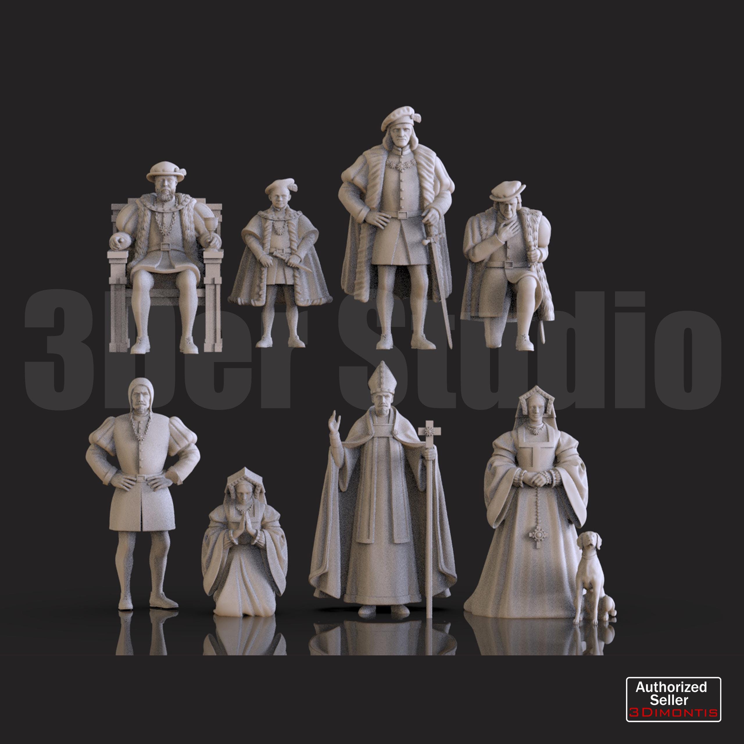 Lot de 10 figurines du Moyen Âge PAPO - Jeux - Jouets