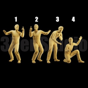 Unpainted Scale Figure 1/43 1/64 Auto Repair Supervisor - 3D Printer Resin - Ideal for Dioramas/Collectibles - 1:64 Scales