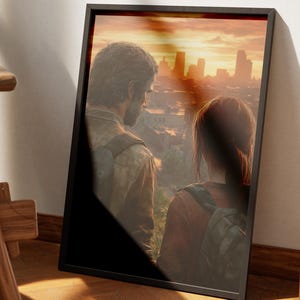 The Last of Us 2 Wall Art Poster, Ellie and Joel Portrait, Collection 2 of 12