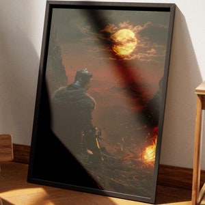 Dark Souls Wall Art Poster, Knight Portrait, Collection 2 of 10