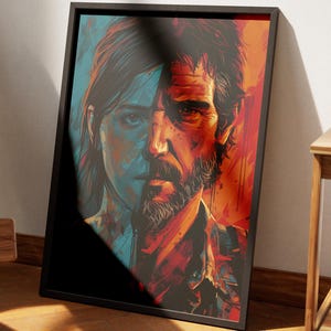 The Last of Us 2 Wall Art Poster, Ellie and Joel Portrait, Collection 5 of 12