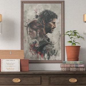 The Last of Us 2, JPG File, Ellie and Joel Portrait, Collection 12 of 12