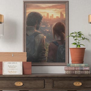 The Last of Us 2, JPG File, Ellie and Joel Portrait, Collection 2 of 12