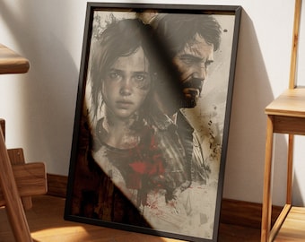 The Last of Us 2 Wall Art Poster, Ellie und Joel Portrait, Kollektion 11 von 12