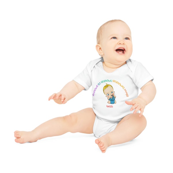 Baby Bio-Body mit kurzen Ärmeln