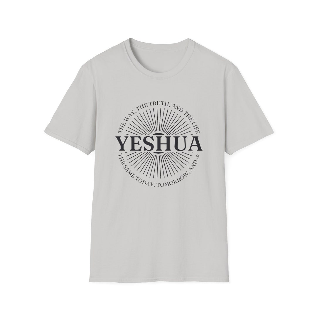 Yeshua - Way, Truth & Life, Christian Shirt, Minimalist Christian Shirt ...