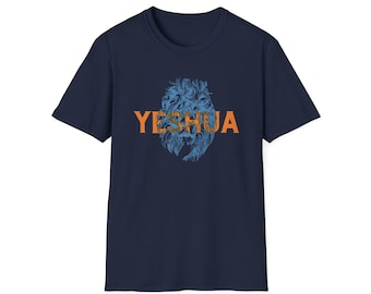 Yeshua - Lion, Christian T Shirt, Jesus Shirt, Christian Clothing, Christian Gift, Faith Based Shirt, Bible Verse Shirt, Fathers Day Gift