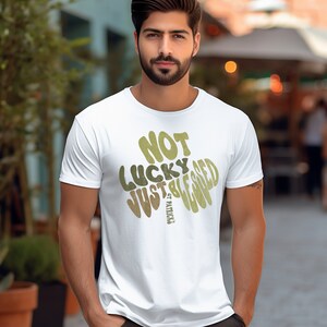 Irish Shirt - Not Lucky Just Blessed, Christian Shirt, St. Patrick&#39;s Day, Saint Patrick Shirt, Christian Clothing, Shamrock T-Shirt