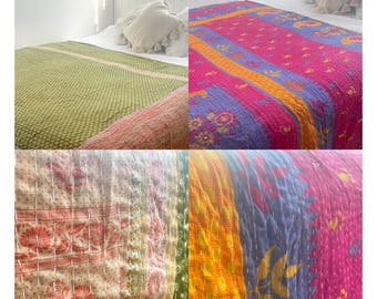 Eco Ethnic Reloved Organic Colourful Print Throws Blankets **PLEASE READ DESCRIPTION**