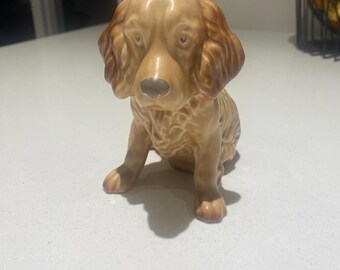 Vintage SYLVAC Pottery Cocker Spaniel Dog Sitting Down - No 18