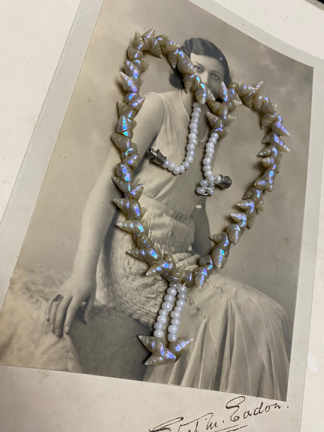 Vintage Art Deco Tasmanian Aboriginal Marineer Shell Necklace - Etsy