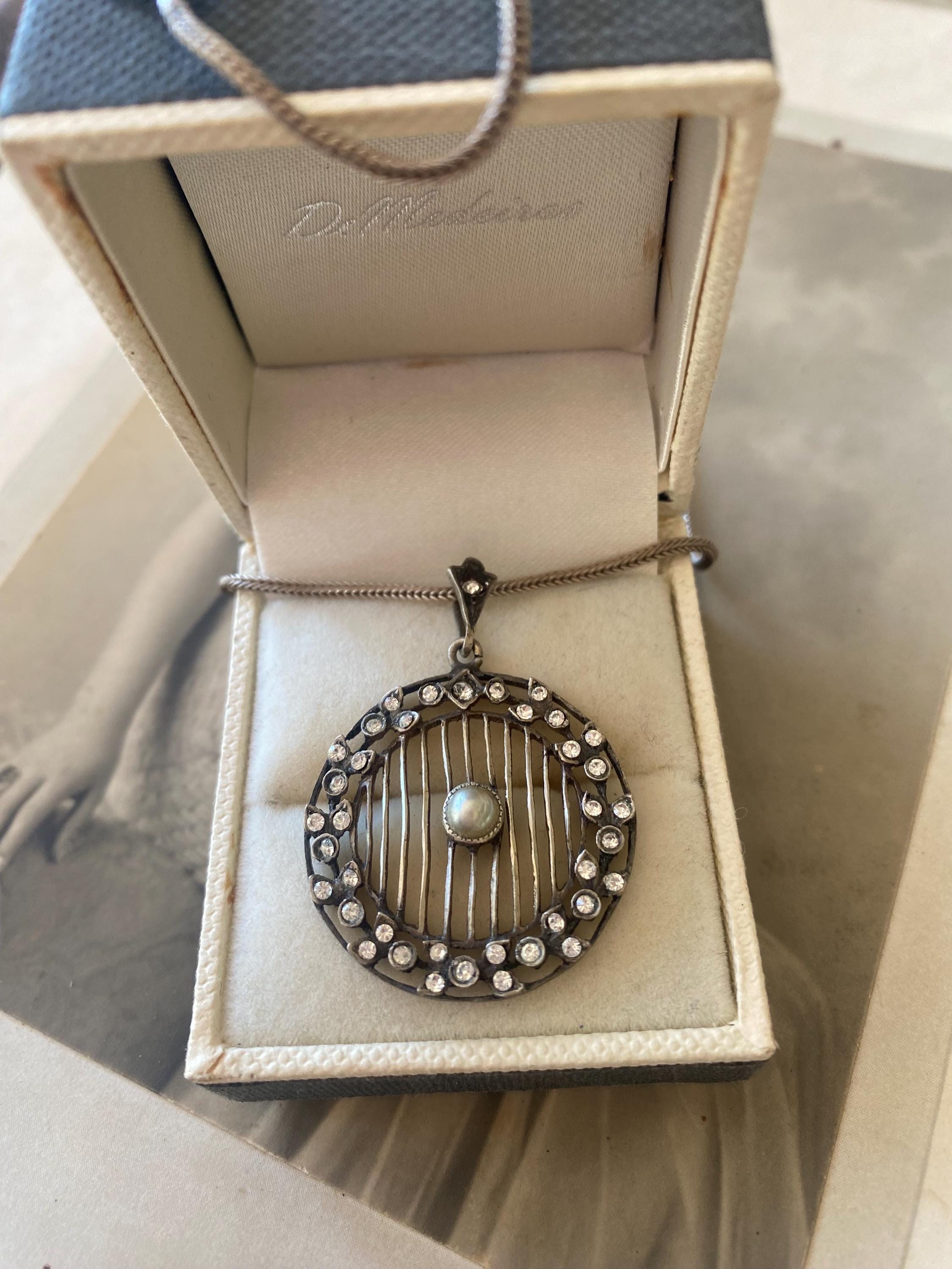 Pendentif (ou Broche) En Argent 800 - Début Des Années 1920 - Vintage, Occasion