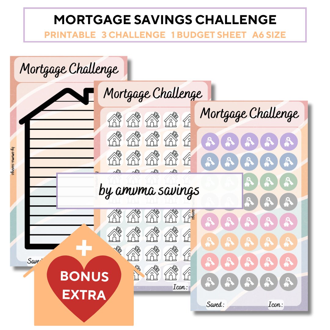 3 X Mortgage Savings Challenge | Digital PDF | House Mini Savings ...