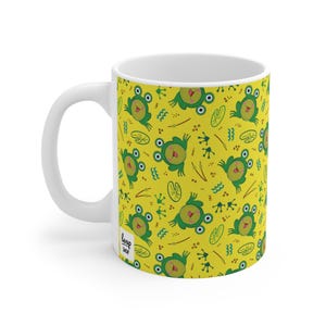Frog Mug | Frog Pattern | Kids Cup | Cute Mug | Gift ideas | Birthday Gift | Animal Pattern