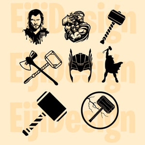 Thunder Super Hero SVG, Bundle Layered SVG, Dinosaur PNG clipart e imprimíveis para camisetas, arquivos em camadas e download para cricut