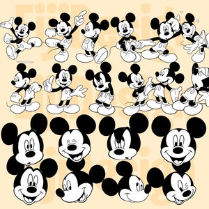 Rato de desenho animado engraçado SVG, pacote SVG em camadas, clipart PNG de dinossauro e imprimíveis para camisetas, arquivos em camadas e download para cricut