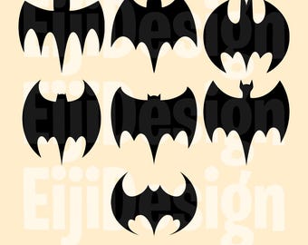 Bat Logo Svg, Png, Eps, Pdf, Bundle, Layered, Clip Art (Digital Download)