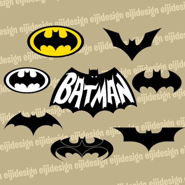 Batman SVG, Bundle Layered SVG, clipart PNG dinosaure et imprimables pour t-shirts, couches et fichiers à télécharger pour cricut